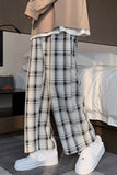 Chicmy-Graduation gift, Coachella Valley Music Festival Look,Casual Plaid Hip Hop Style Long Pants