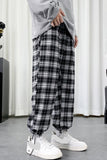 Chicmy-Graduation gift, Coachella Valley Music Festival Look,Dark Hip Hop Plaid Joggers Pants