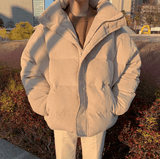 Chicmy-Korean style, Korean men's outfit, minimalist style, street fashion No. 325 CORDUROY PUFFER JK