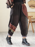 Chicmy-Contrast Color Fringed Split-Joint Long Sleeves Printed Outwear + Harem Pants  Two Pieces Set