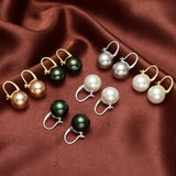 Chicmy-Black Pearl Earrings  Available in White Champagne Grey Gold and Black  Pearl Dangle Earrings