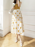 Chicmy-Polka-Dot Loose Skirts Bottoms