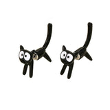 Chicmy-2023 New Funny Small Black Cat Earring for Women Girl Fashion Cute Animal Earrings Fashion Party Jewelry Gifts Wholesale