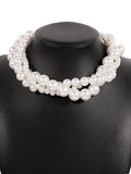 Chicmy-Imitation Pearl Three pieces Necklaces Accessories Dainty Necklace