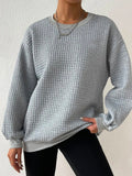 ChicmyCrew Neck Loose Casual Sweatshirt