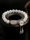 Chicmy-National Jade Beads&Flower Handmade Bracelet