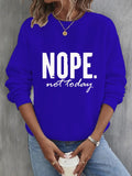 ChicmyText Letters Loose Sweatshirt