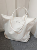 Chicmy-Casual Simple Letter Printed Tote Bag