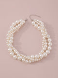 Chicmy-Imitation Pearl Three pieces Necklaces Accessories Dainty Necklace