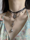 Chicmy-Vacation Retro Tasseled Necklace Collar Chain