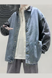 Chicmy-Graduation gift, Coachella Valley Music Festival Look,Double Colors Combined Retro Denim Jackets