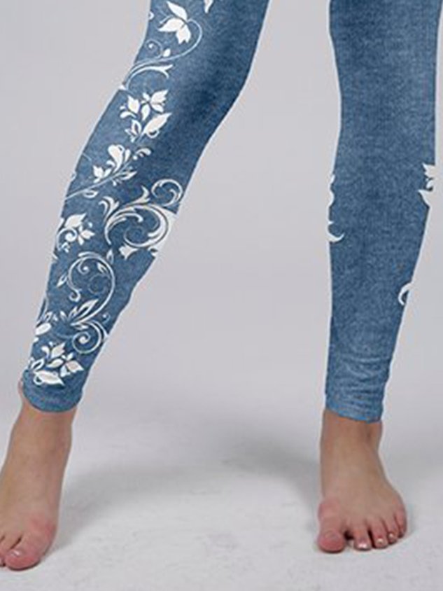 ChicmyTight Floral Casual Leggings