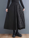 CHICMY-Graduation gift, graduation evening dress Solid Color Jacquard Elasticity Asymmetric Loose A-Line Skirts Bottoms