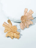 Chicmy-Vintage Alloy Flower Earrings