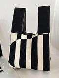 Chicmy-Striped Woven Handbag Bags Accessories