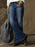 Chicmy-Denim Casual Loose Plain Jeans