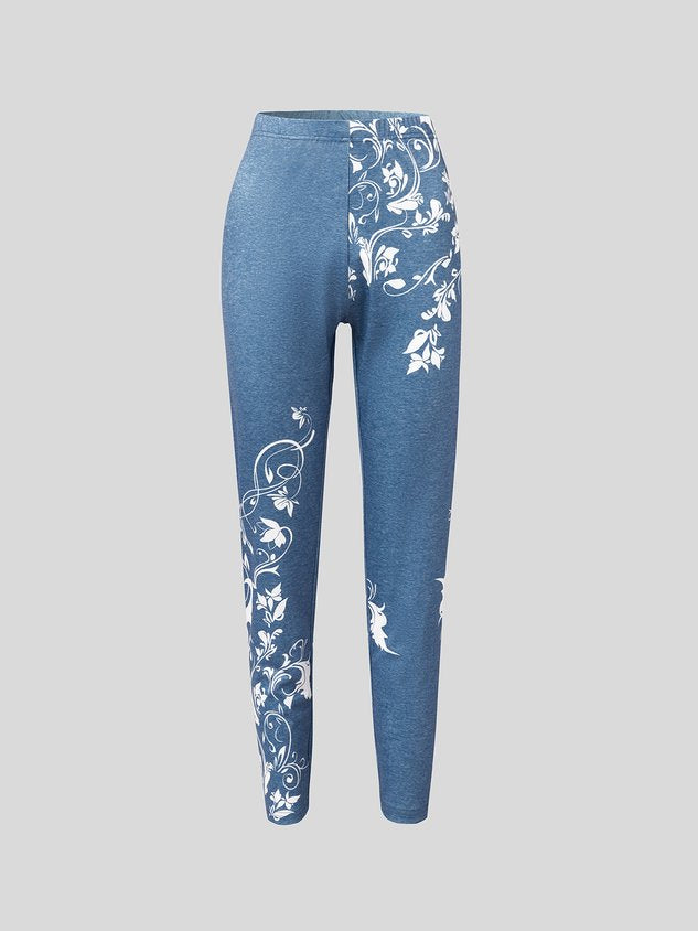 ChicmyTight Floral Casual Leggings