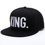 Chicmy-1PC KING QUEEN Embroidered Caps Lover Men Women