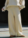 Chicmy-Casual Loose Wide Leg Solid Color Pants