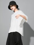 Chicmy-Original Solid Batwing Sleeve T-Shirts Tops