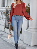 ChicmySquare Neck Casual Plain Loose Shirt