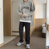 Chicmy-Korean style, Korean men's outfit, minimalist style, street fashion No. 4100 HALF ZIP-UP COLORADO TULENECK SWEATER