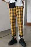 Chicmy-Graduation gift, Coachella Valley Music Festival Look,Long Hip Hop Plaid Slim Pants