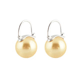 Chicmy-Black Pearl Earrings  Available in White Champagne Grey Gold and Black  Pearl Dangle Earrings