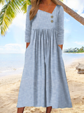 Chicmy Jersey Casual Asymmetrical Loose Dress