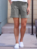 ChicmyJFN Solid Pocketed Casual Shorts
