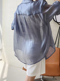 Chicmy-Original Simple Casual Solid Color Sun-Protection Blouse