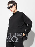 Chicmy-Original Split-Joint False Two Sweatshirt Tops