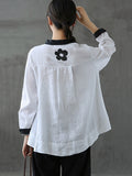 Chicmy-Original Floral Long Sleeve Blouse Tops
