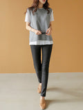 Chicmy-Fall Outfits Simple Sleeveless Loose Buttoned Solid Color Round-Neck Sweater Vest Outerwear