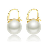 Chicmy-Black Pearl Earrings  Available in White Champagne Grey Gold and Black  Pearl Dangle Earrings