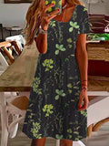 Chicmy Floral Loose Asymmetrical Casual Dress