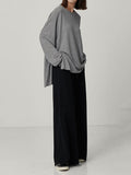 Chicmy-Casual Solid Column Wide Leg Pants