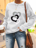 ChicmyHeart/Cordate Casual Printing Loose Sweatshirt