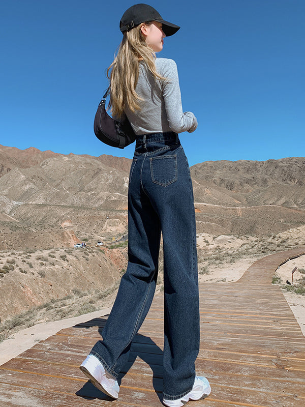 Chicmy-4 Colors High Waisted Jean Pants Bottoms
