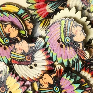 Chicmy-Vintage Feather Pattern Sewing Buttons