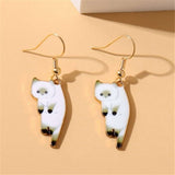 Chicmy-2023 New Funny Small Black Cat Earring for Women Girl Fashion Cute Animal Earrings Fashion Party Jewelry Gifts Wholesale