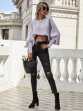 Chicmy-Casual Loose 6 Colors Off-The-Shoulder Long Sleeves Sweater Top