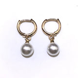 Chicmy-Minimalist Simulated Round Small Pearl Ear Cuff Earrings For Women