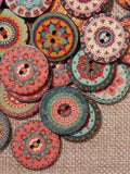 Chicmy-About 100Pcs Multi-Color Round Buttons