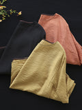 Chicmy-Vintage Loose Round-Neck Batwing Sleeves T-Shirt