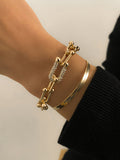 Chicmy-Urban Solid Color Geometric Alloy Bracelet Accessories
