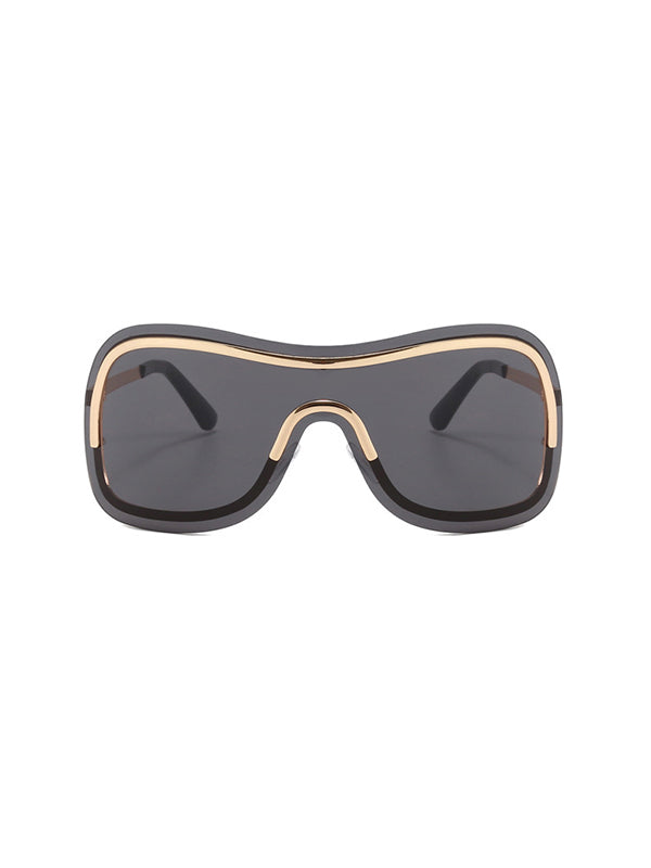 Chicmy-Geometric Sun Protection Sunglasses Accessories