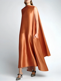Chicmy-Loose Sleeveless Solid Color Round-Neck Maxi Dresses
