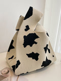 Chicmy-Urban Knitting Cow Pattern Bags Accessories Handbags