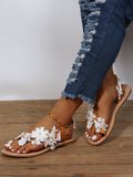 ChicmyJFN    White  Lace  Flower  Wedding  Women's  flip flops Sandals